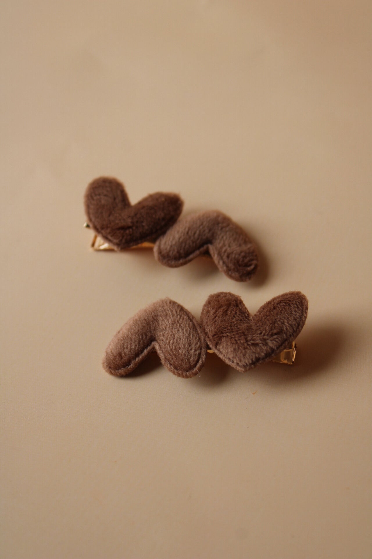 haarspeldjes | heart brown