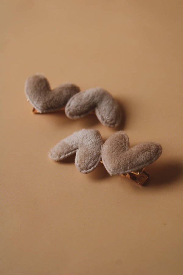haarspeldjes | heart beige