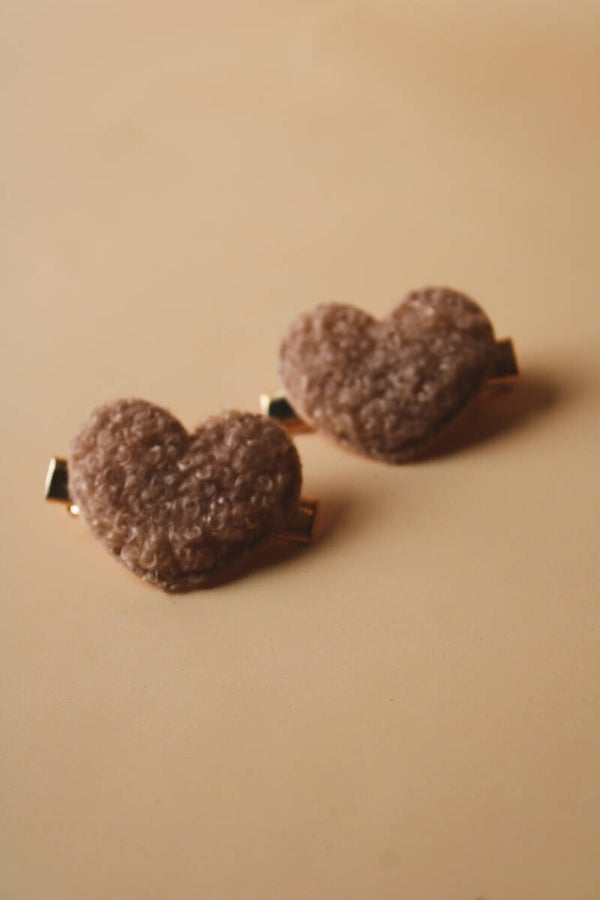haarspeldjes | brown teddy hearts