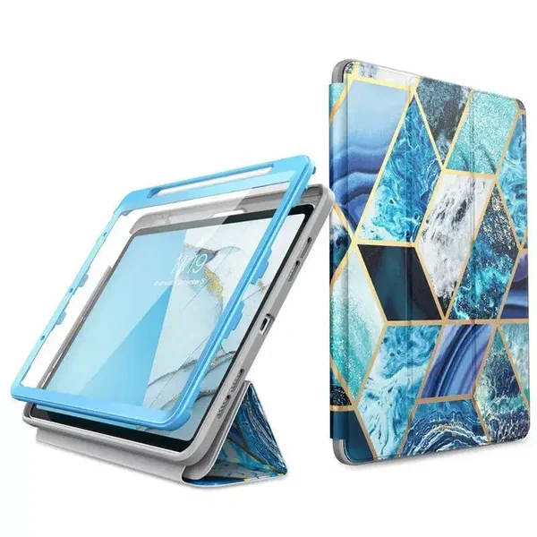 10.9″ iPad Air Trifold Case with Screen Protector and Pencil Holder