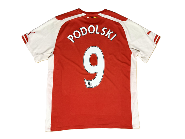 Arsenal Home Shirt 2014/15 – Podolski #9 – Puma – Size L