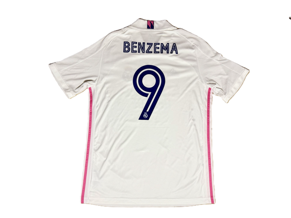 Real Madrid Home Shirt 2020/21 – Benzema #9 – Adidas – Size L