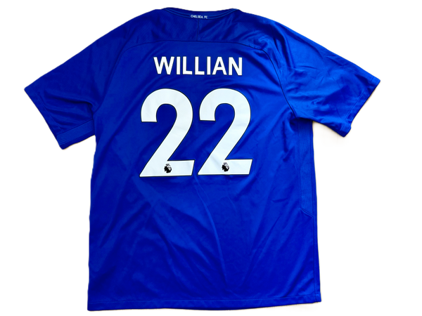 Chelsea FC Home Shirt 2017/18 – Willian #22 – Nike – Size XL