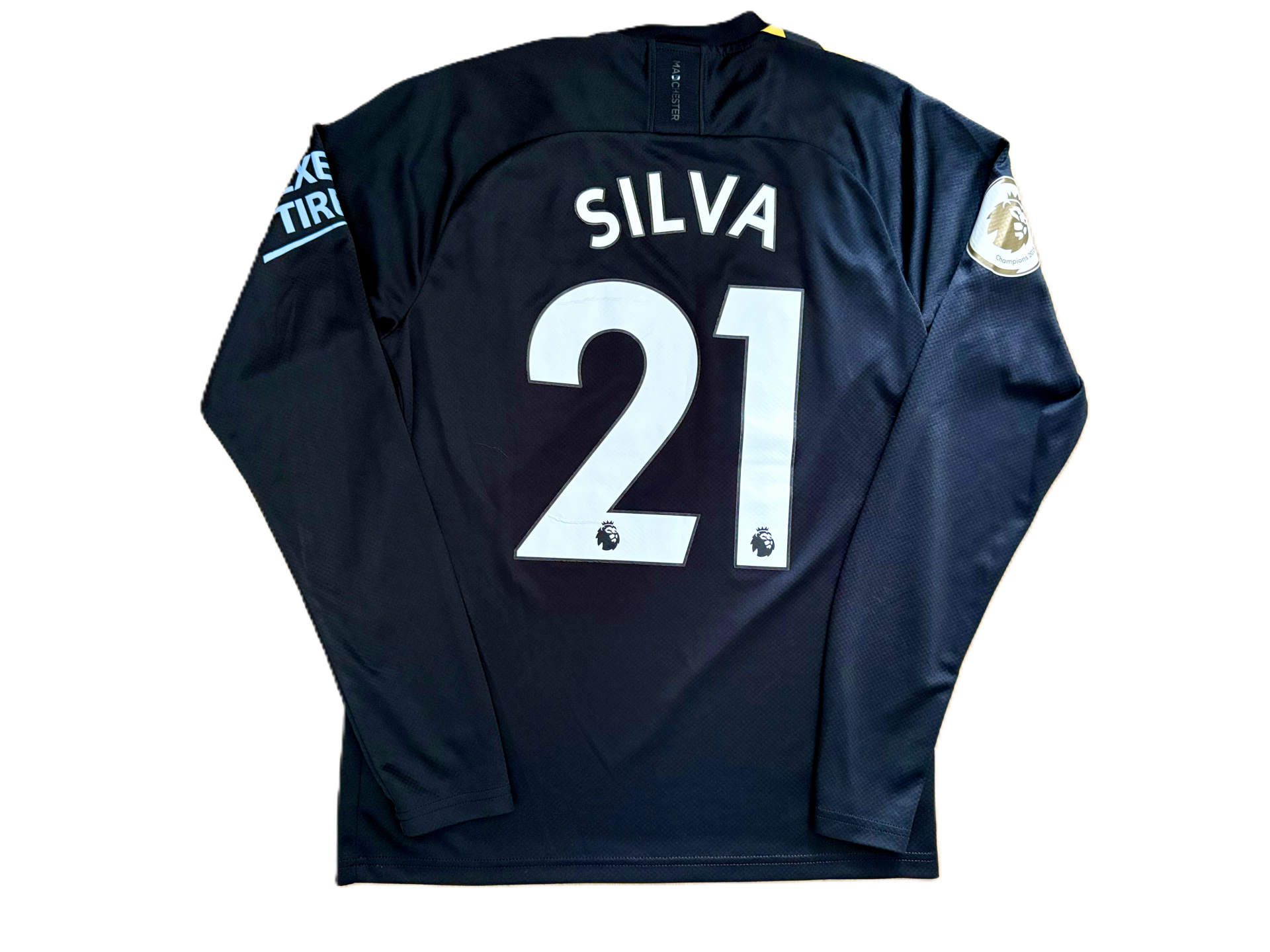 Manchester City Away Shirt 2019/20 L/S – David Silva #21 – Puma – Size S