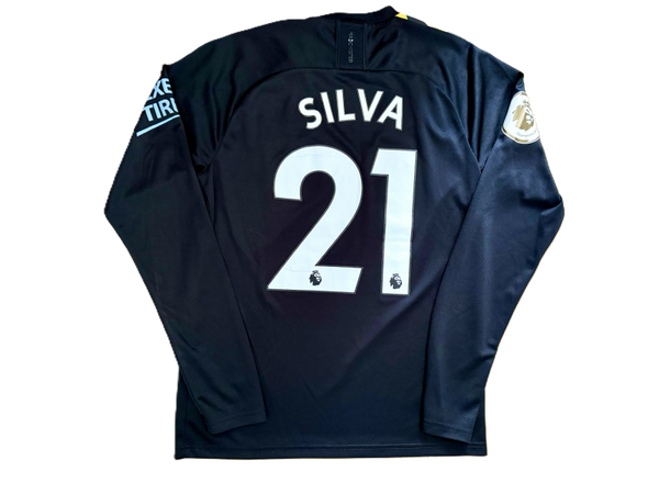 Manchester City Away Shirt 2019/20 L/S – David Silva #21 – Puma – Size S
