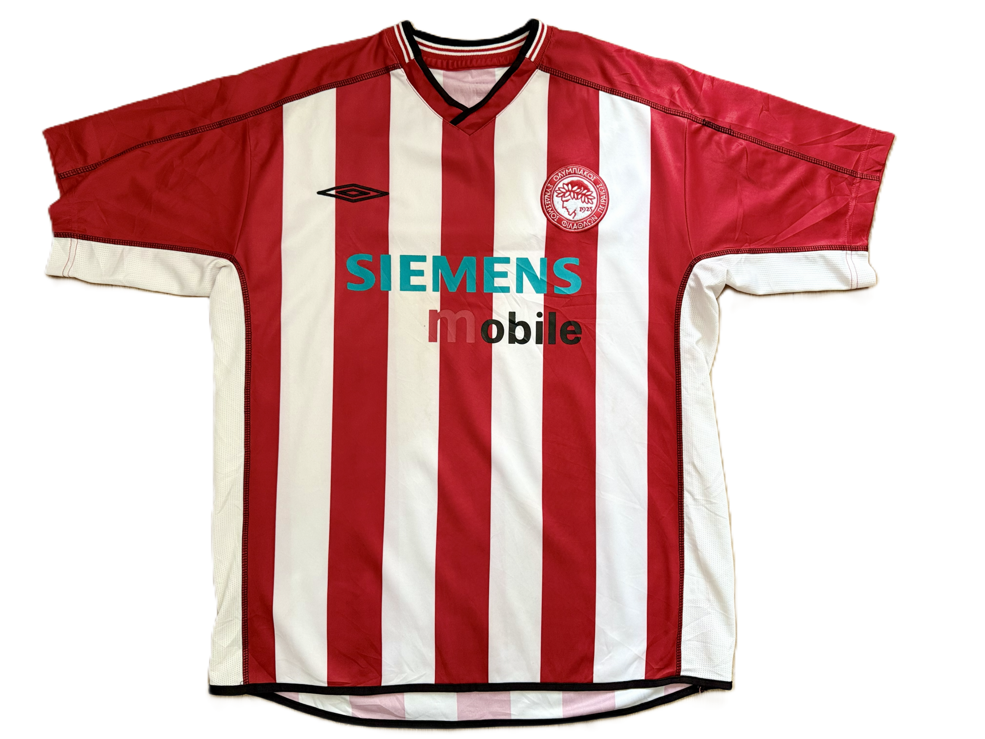 Olympiakos Home Shirt 2002/03 – Umbro – Size L
