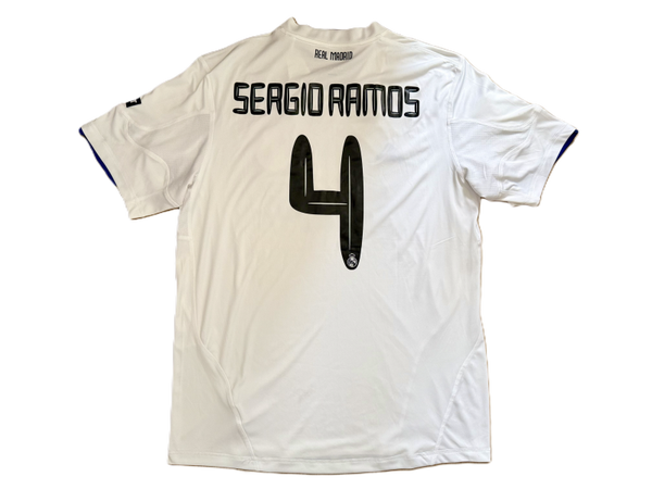 Real Madrid Home Shirt 2010/11 – S. Ramos #4 – Adidas – Size L
