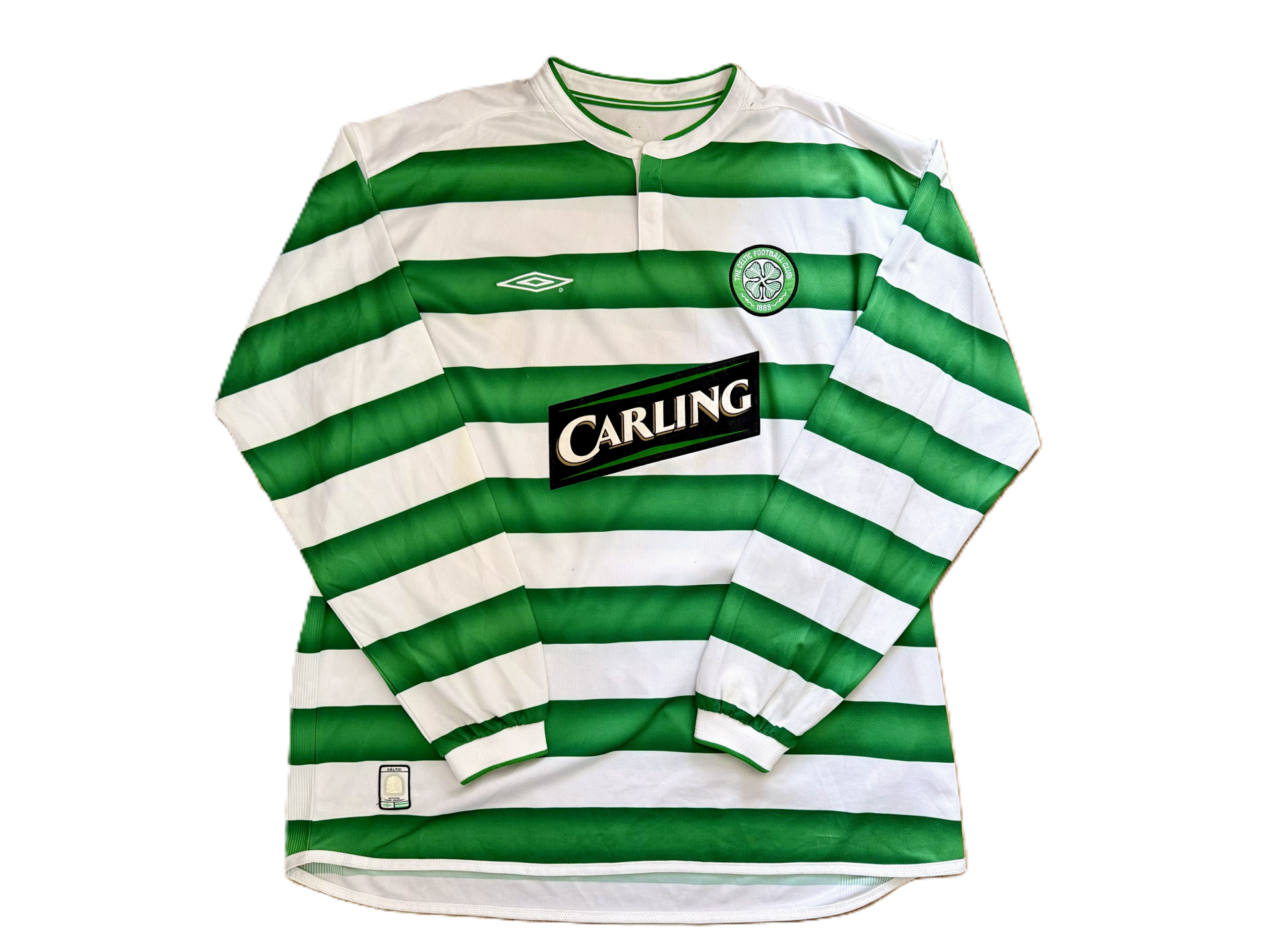 Celtic Home Shirt 2003/04 L/S – Umbro – Size XL