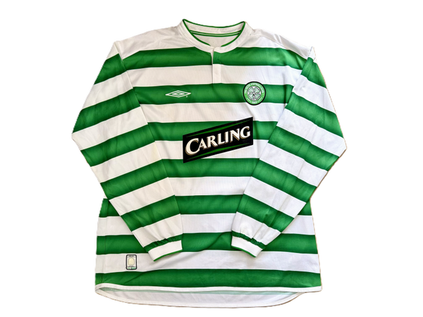 Celtic Home Shirt 2003/04 L/S – Umbro – Size XL