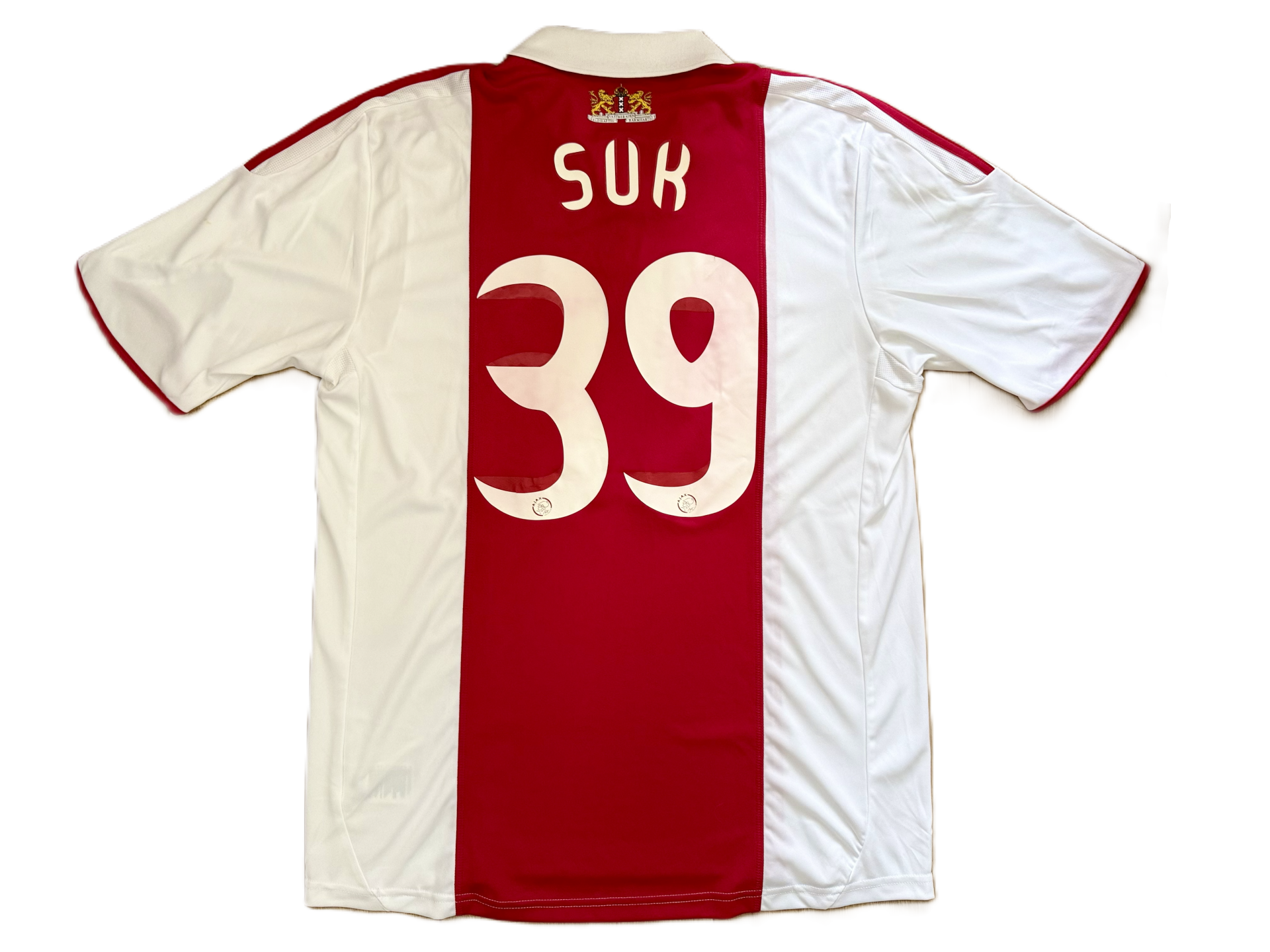 Ajax Home Shirt 2009/10 – Suk #39 – Adidas – Size L
