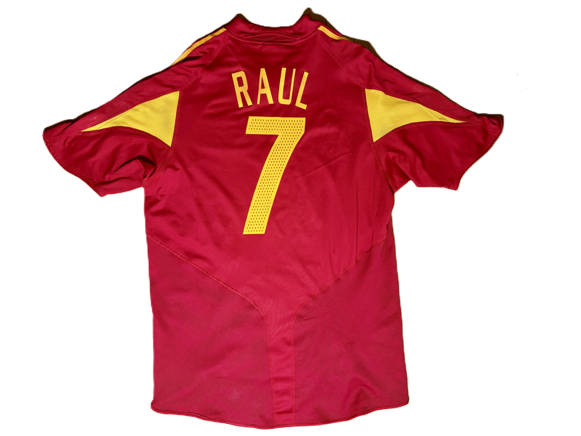 Spain Home Shirt 2004 – Raúl #7 – Adidas – Size L