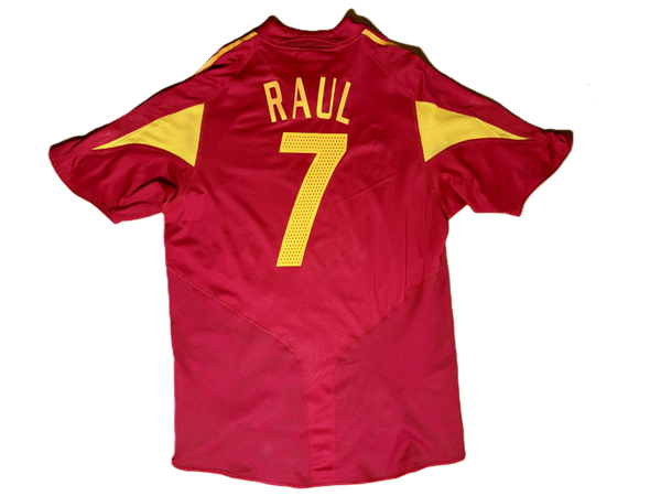Spain Home Shirt 2004 – Raúl #7 – Adidas – Size L