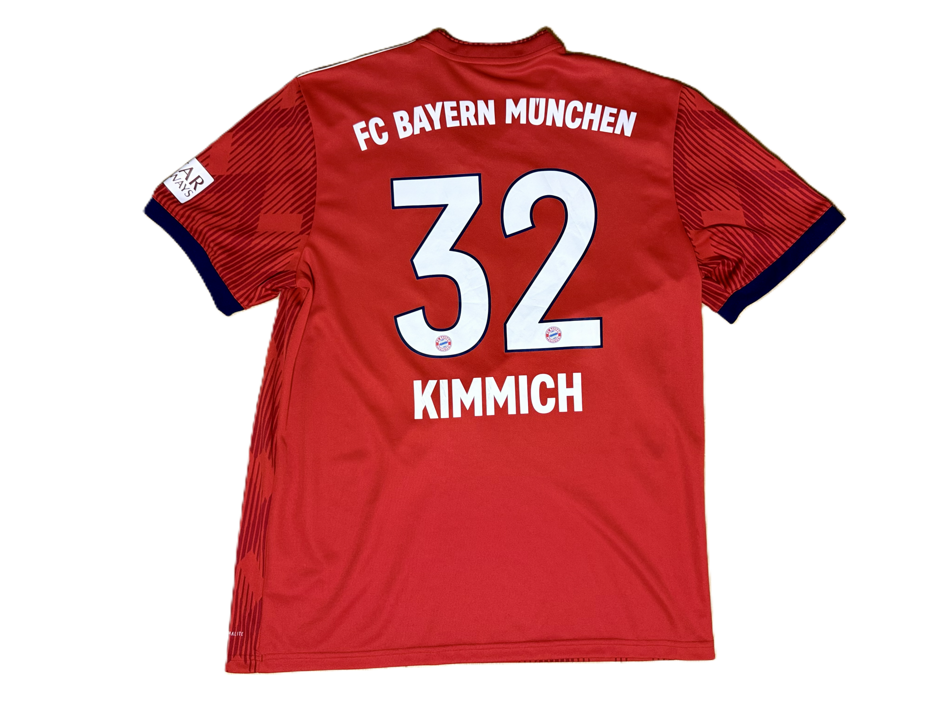 Bayern Munich Home Shirt 2018/19 – Kimmich #32 – Adidas – Size L