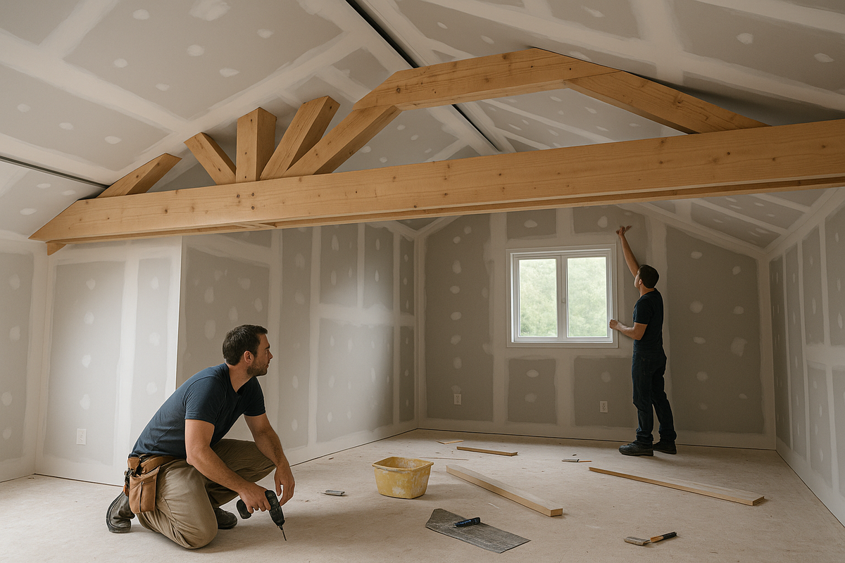 Plafond Rampant En Placo