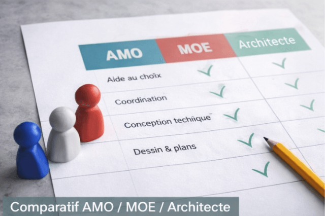 Comparer les modes d’accompagnement travaux