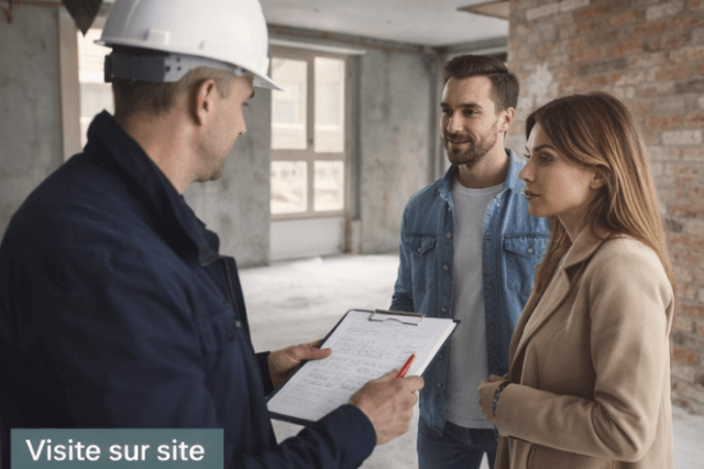 Estimation de travaux avec visite sur site
