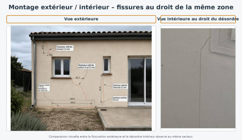 fissures intérieures et exterieures
