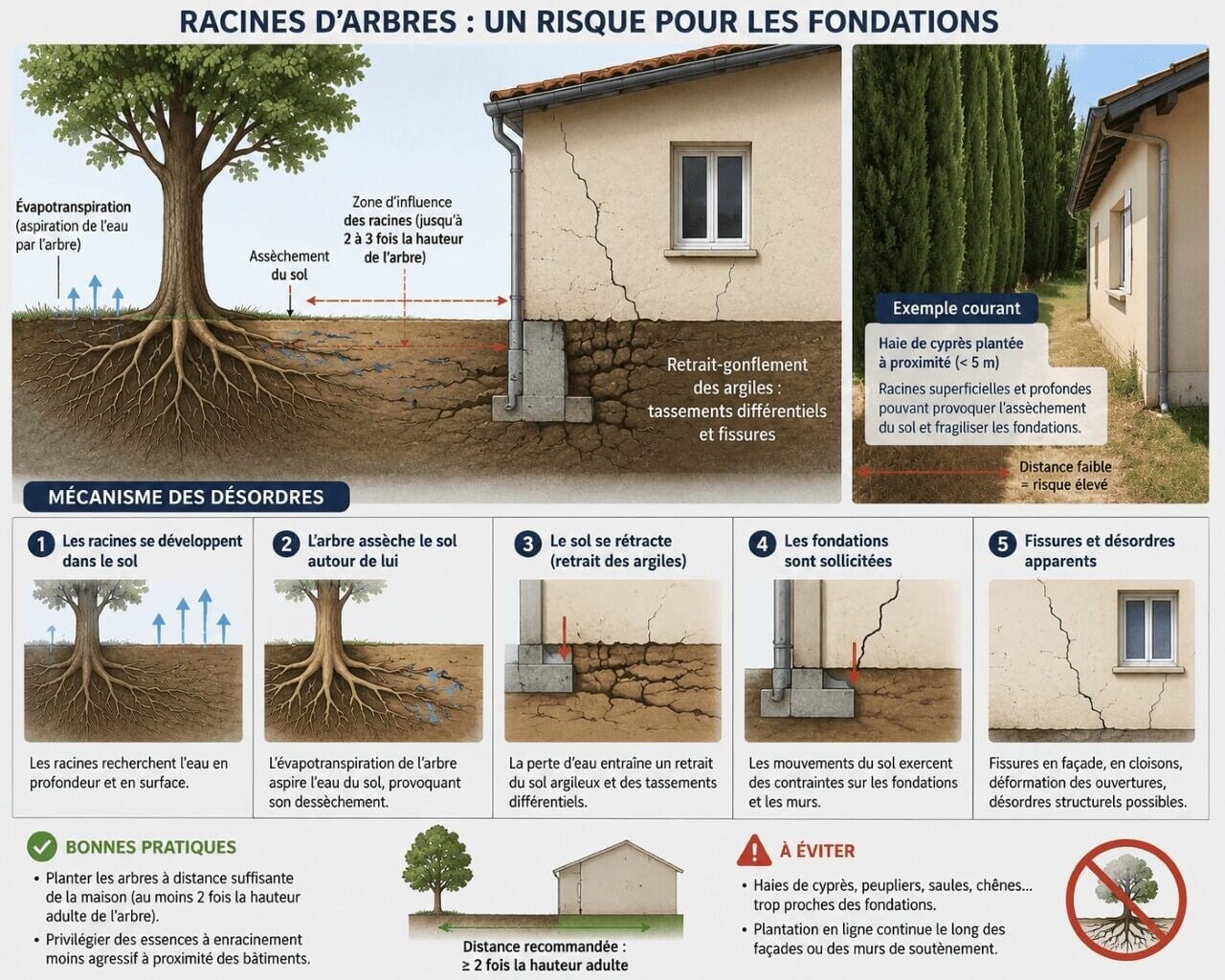 racines causes de désordres