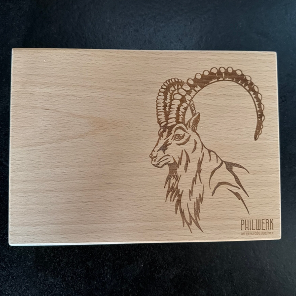 Schneidebrett «Steinbock» A5