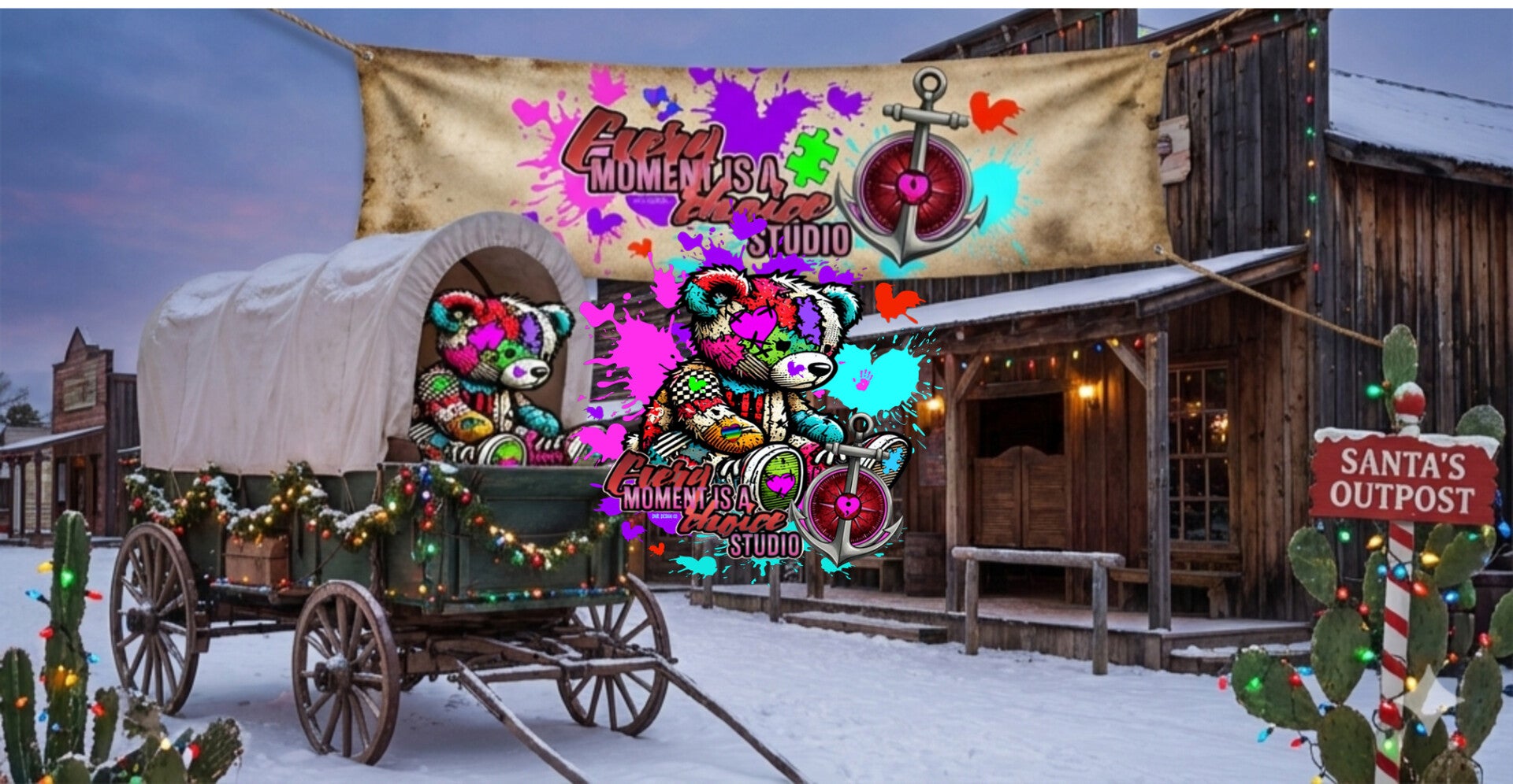 Christmas themed backdrops