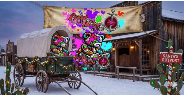 Christmas themed backdrops
