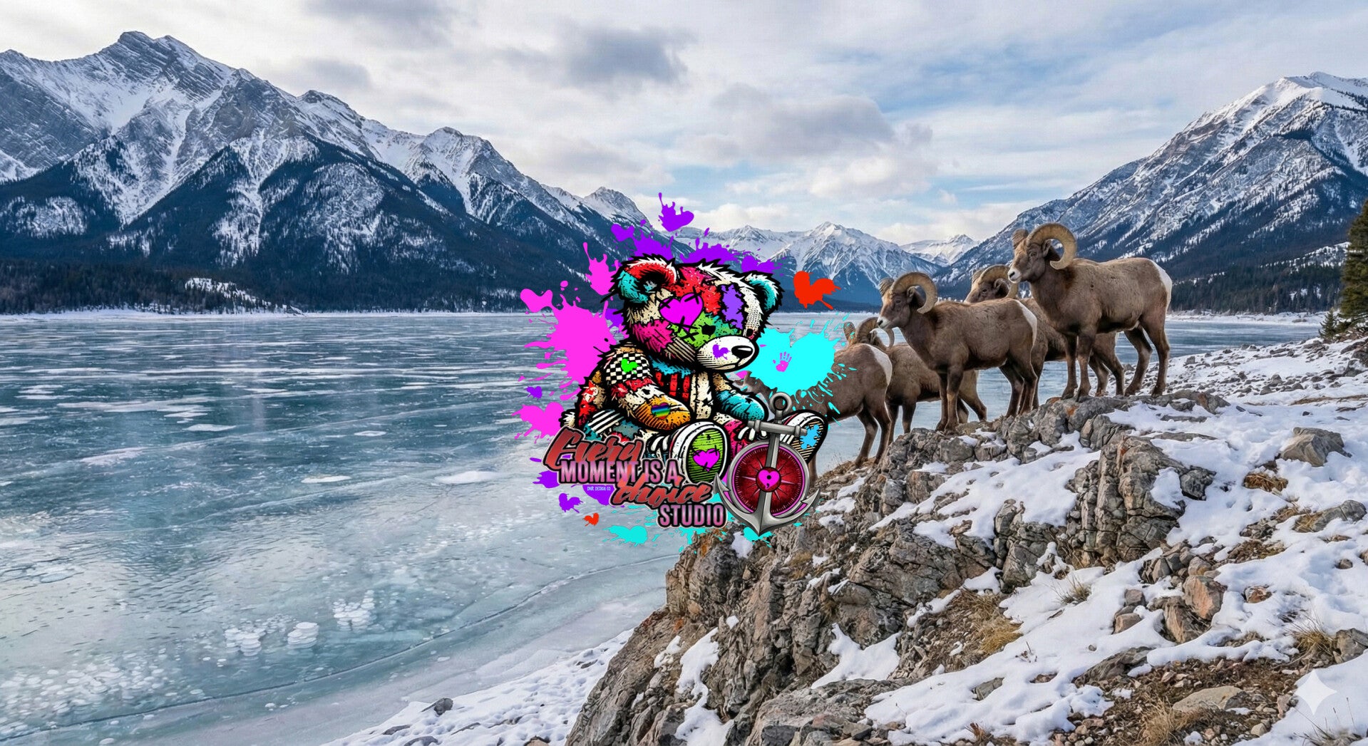 Digitally created backdrops