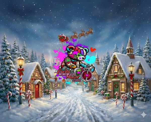 Christmas themed backdrops