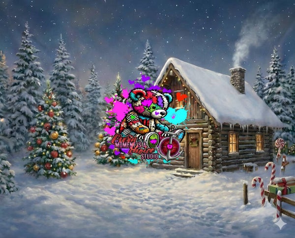 Christmas themed backdrops