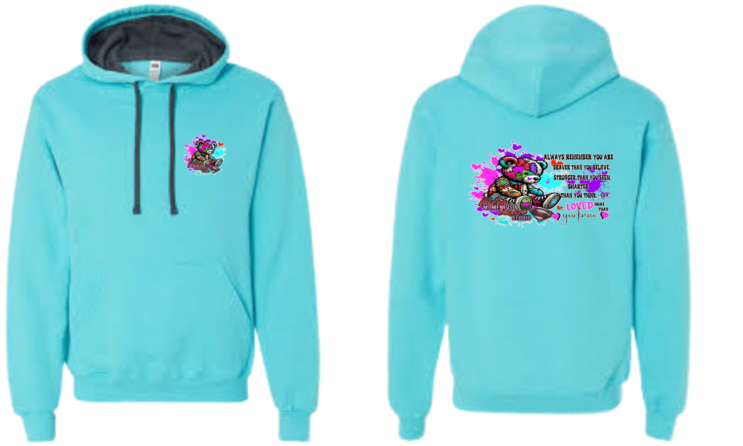 Teal Unisex SofSpun Hoodie