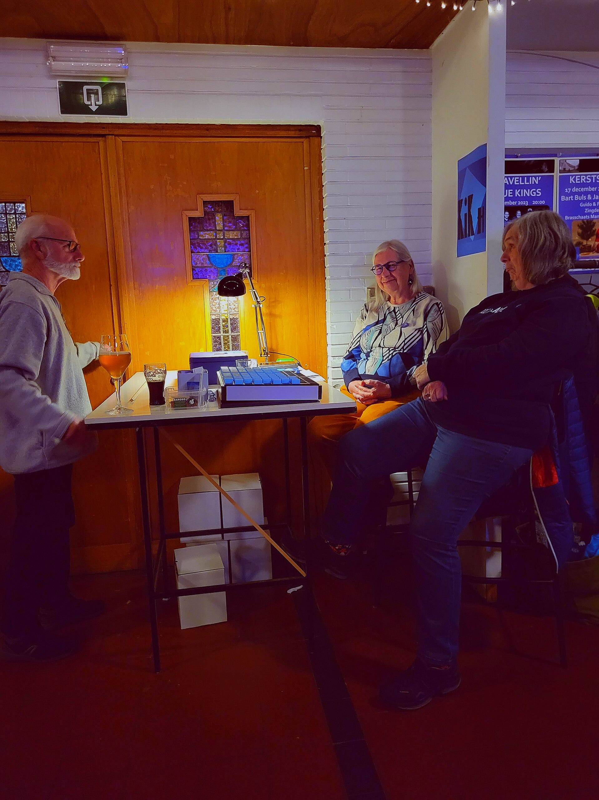 Mark De Meyer (Montage en Logistiek), Myriam De Meyer (ontvangst), Nicole Bayard (Kassa)