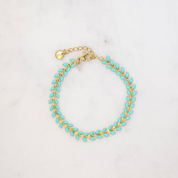 B2B FISHTAIL BRACELET TURQUOISE