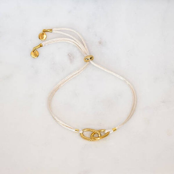 SATIN IVORY BE MINE BRACELET