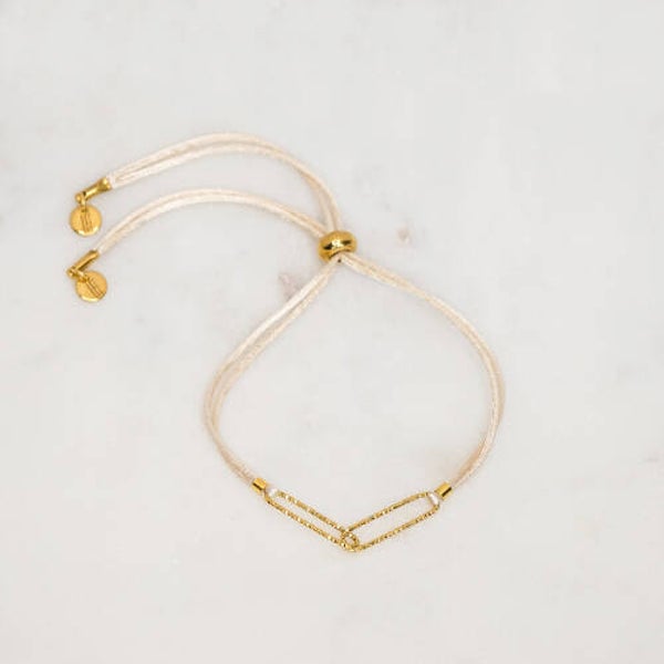 SATIN IVORY PRETTY PERFECT BRACELET