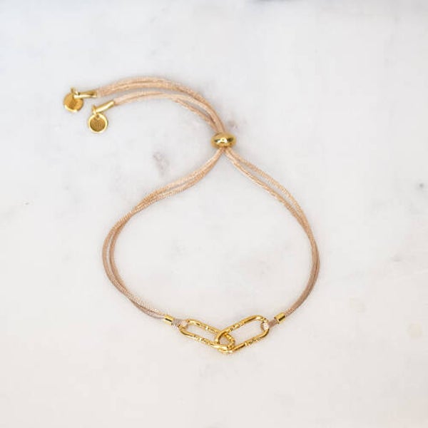 SATIN NUDE SPARK MY DAY BRACELET