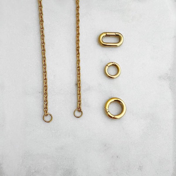 DYO TEXTURED LINK NECKLACE