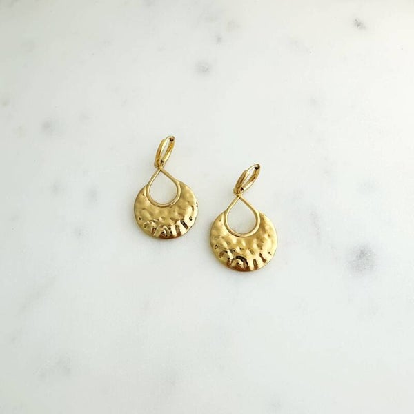 MINI HOOPS TEXTURED DROP