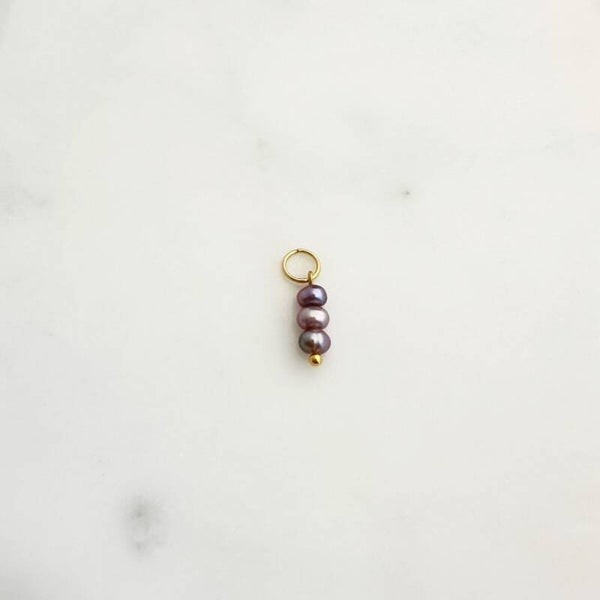PURPLE PEARLS CHARM