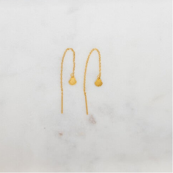 B2B CHAIN EARRINGS LITTLE SHELL