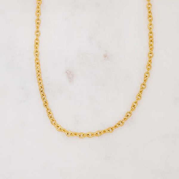 NECKLACE TEXTURED LINK
