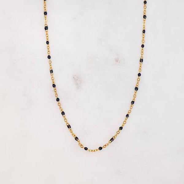 NECKLACE BLACK DOTS