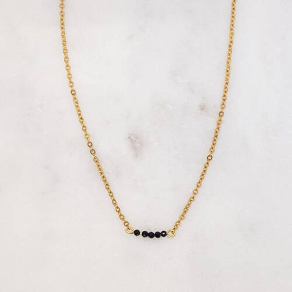 NECKLACE BLACK BEADS