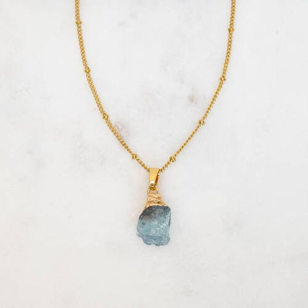 B2B NECKLACE GEMSTONE AQUAMARINE