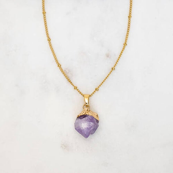 B2B NECKLACE GEMSTONE AMETHYST