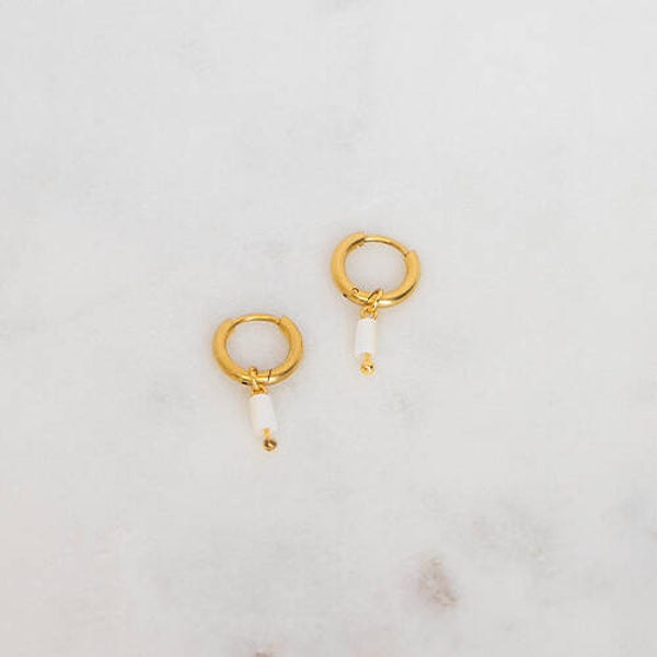 B2B MINI HOOPS PEARLY PERFECT