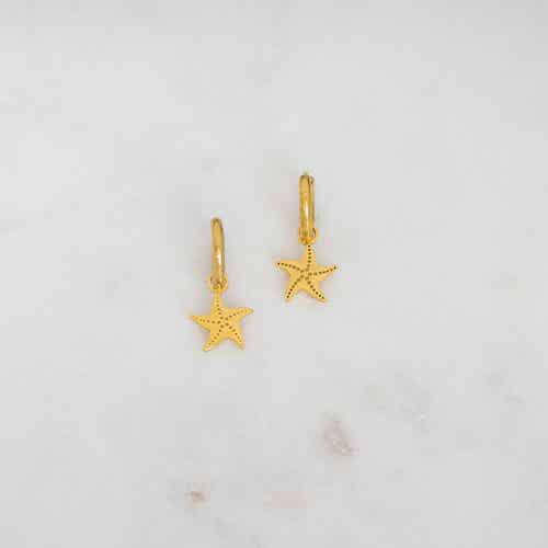 MINI HOOPS TINY STARFISH