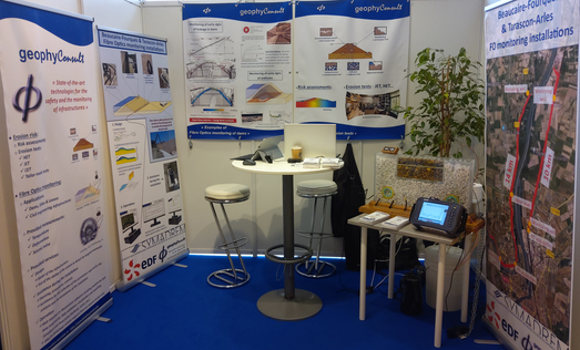 Stand geophyConsult au congrès de la CIGB de Marseille en 2022
