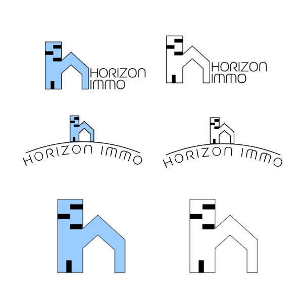 Les logos Horizon Immo