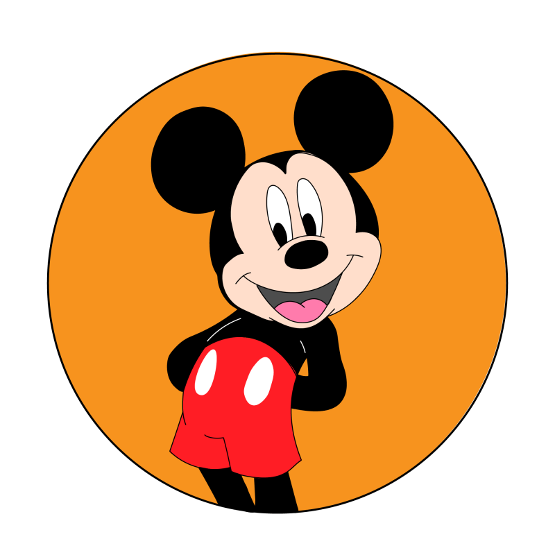 mickey fond orange