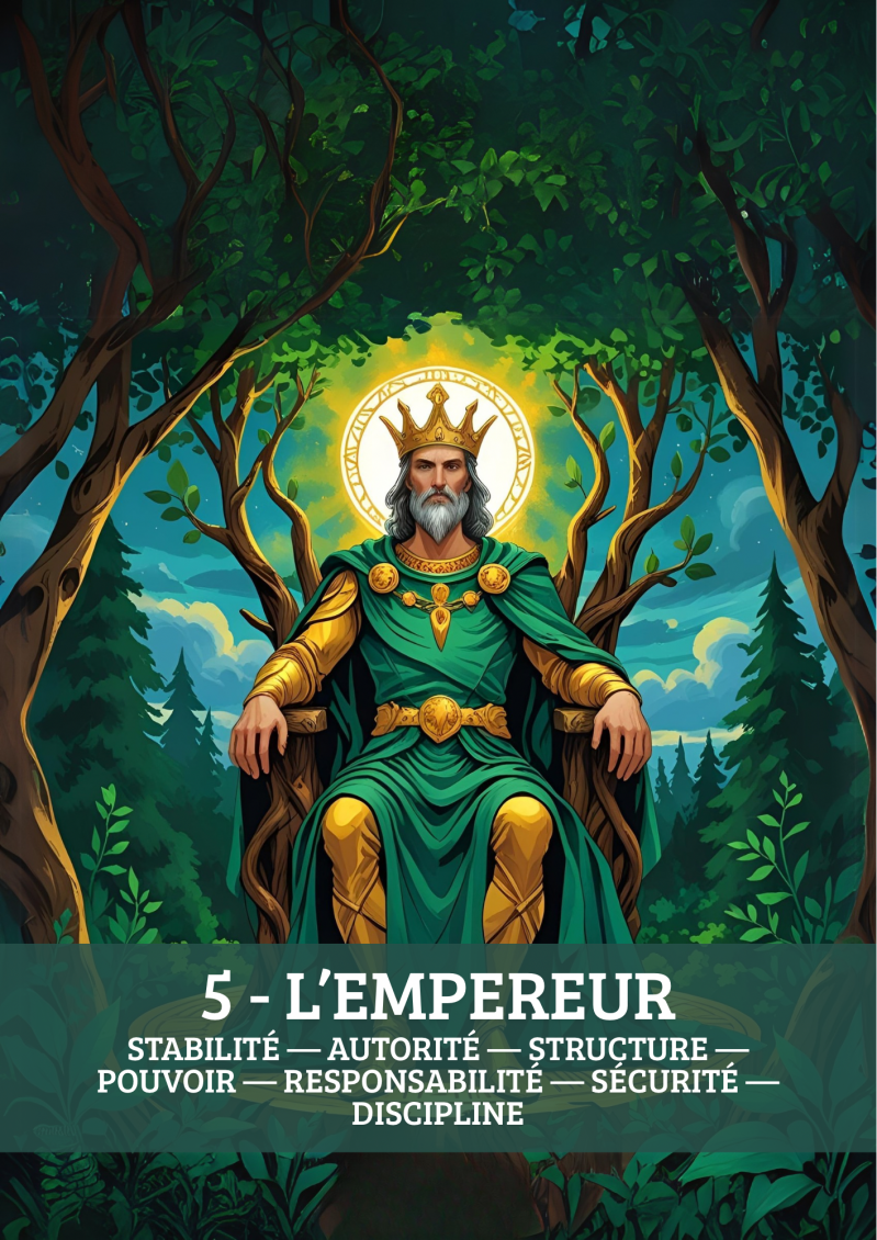 carte de tarot de la foret de mayana : l'empereur