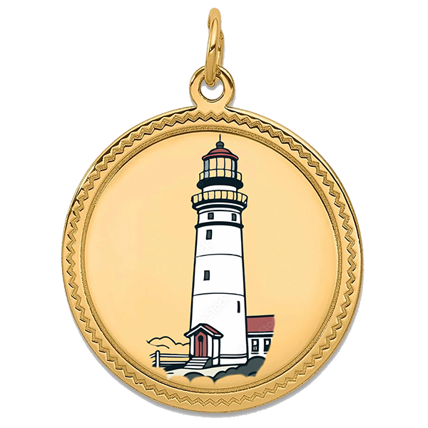 Lighthouse Gold Pendant I